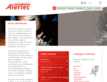 Tablet Screenshot of alertec.nl